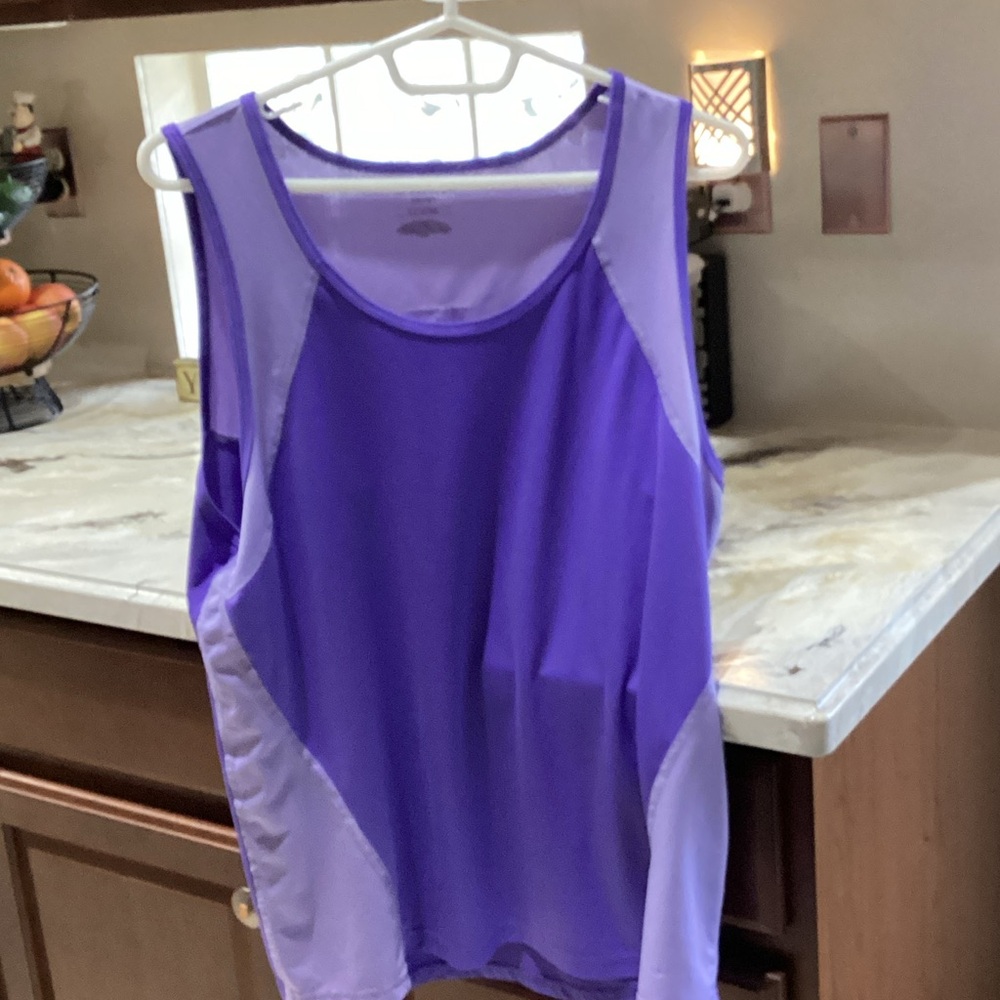 Purple Sleeveless AthleticTank by Tek Gear Size XL